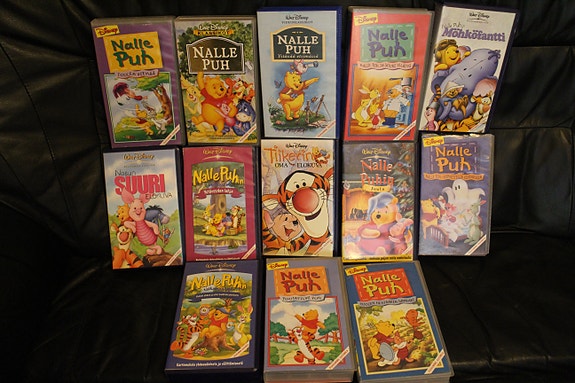 Walt Disney Nalle Puh  yms VHS-elokuvia