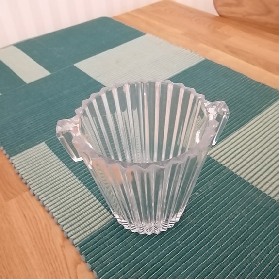 Kristallinen 50- 60-luvun jääpalamalja vintagea