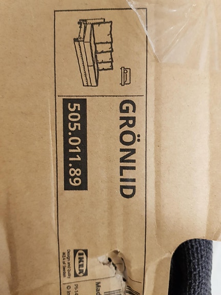 Ikea GRÖNLID päällinen 2-istuttavalle sohvaelementille Sporda tummanharmaa
