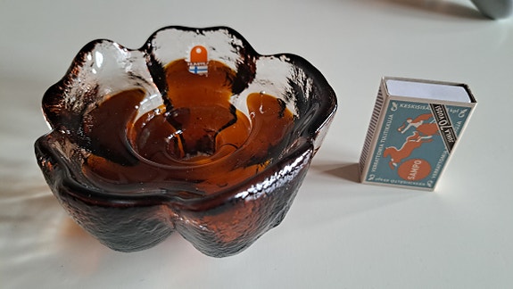 Kynttilänjalka Kivi-Set Humppila Pertti Santalahti signeerattu