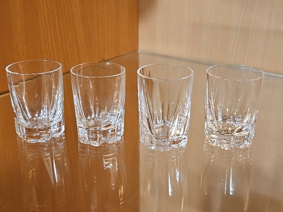 Tapio Wirkkala "Jussi" snapsilasi x4 Iittala