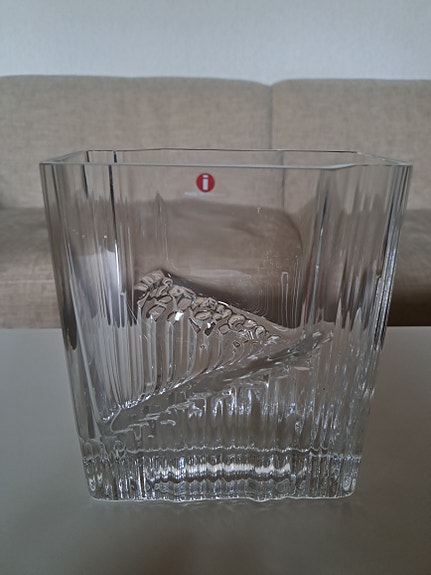 Lasimaljakko Sointu Iittala Tapio Wirkkala kolmiotarralla 1958 - 1974