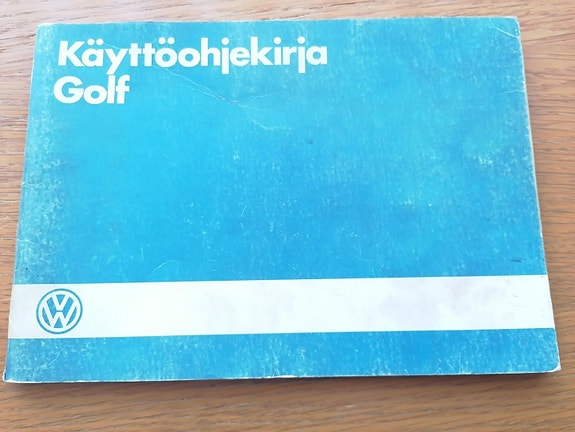 VW Golf 1985 ohjekirja