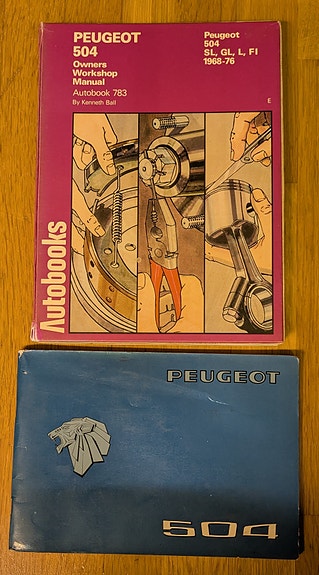 Peugeot 504 Owners Workshop Manual ja käyttöohjeet