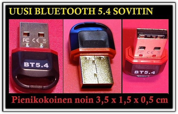 Uusi Bluetooth 5.4 USB-sovitin / Bluetooth-dongle