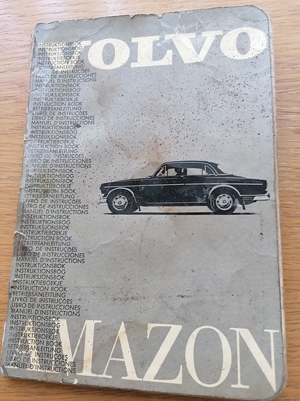 Volvo Amatzon ohjekirja toisella kotimaisella