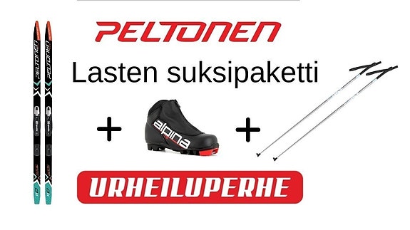 UUSI Peltosen lasten suksipaketti ilmaisella toimituksella