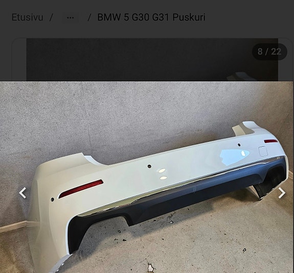 Bmw g30 takapuskuri sport