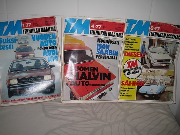 1977 / 1/4/8 Tekniikan Maailma - lehdet 3 kpl