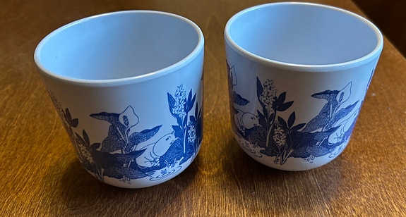 Muumimuki 2 kpl, Opto Design, melaamiset, käyttämättömät