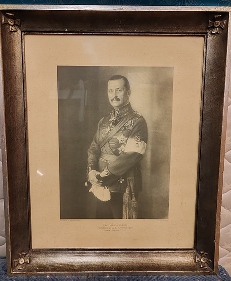 Uniikki C G E Mannerheim taulu 48 x 58 cm