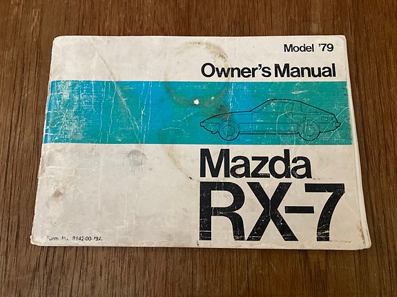 Mazda RX-7 ohjekirja