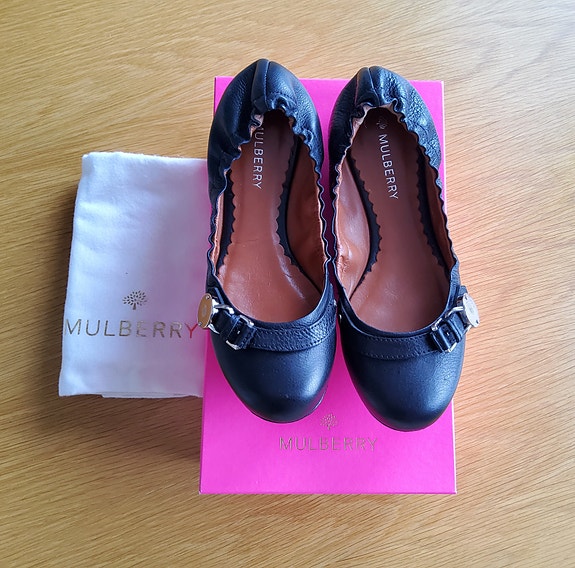 Mulberry mustat balleriinat koko 39