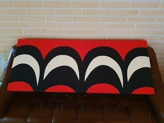 Marimekko Kaivo Seinätaulu, vintage kangas
