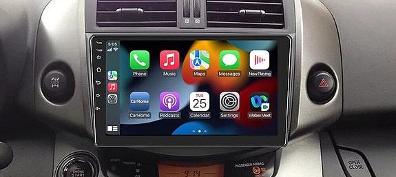 Android soitin 9" näytöllä Toyota RAV4 2007-2012