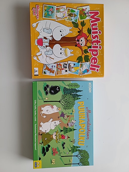 Muumi-pelit: muistipeli ja Puuhapolku