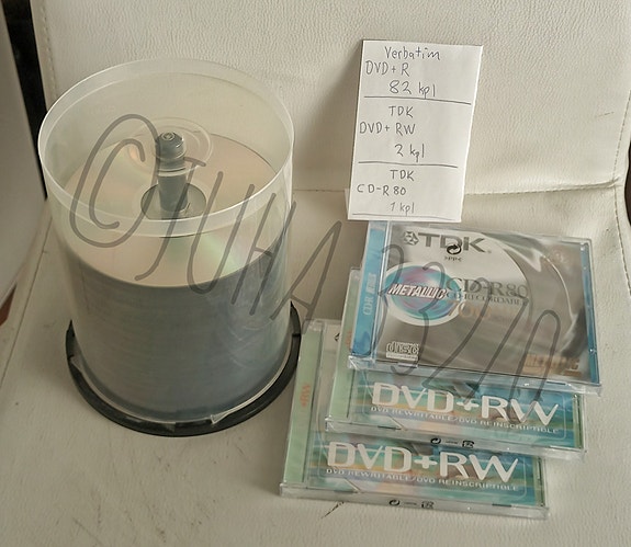 Dvd+r ja rw levyjä