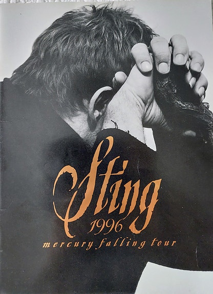 STING: Mercury Falling, v. 1996 konserttikäsiohjelma | Tori