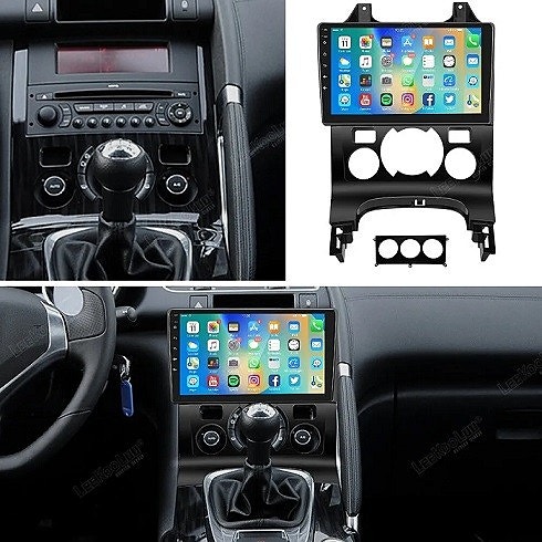 Android soitin 9" näytöllä Peugeot 3008 2009-2016
