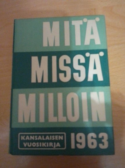 Mitä, Missä, Milloin 1963