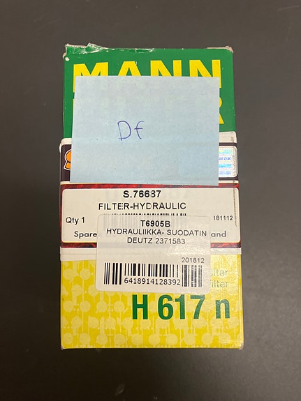 Deutz-Fahr hydrauliöljynsuodatin.