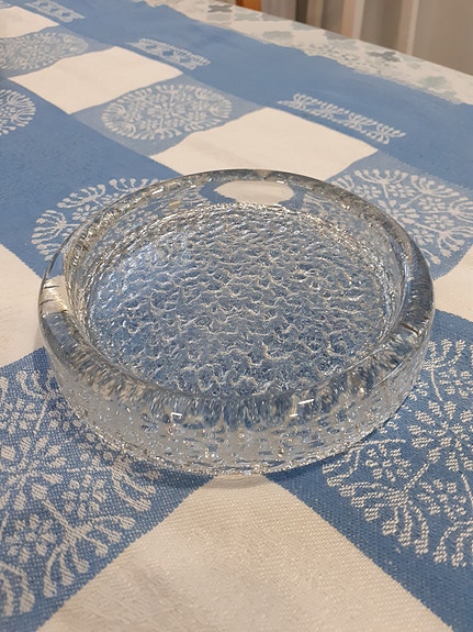 Iittala Riite / Timo Sarpaneva , tuhkakuppi 14 cm, uudenveroinen