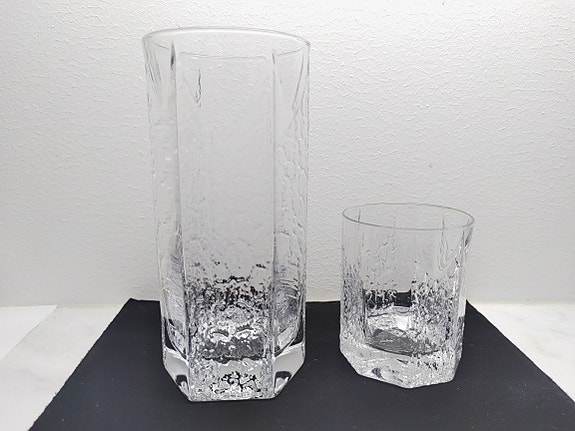 Timo Sarpaneva Kalinka maljakko ja juomalasi 22 cl, Iittala