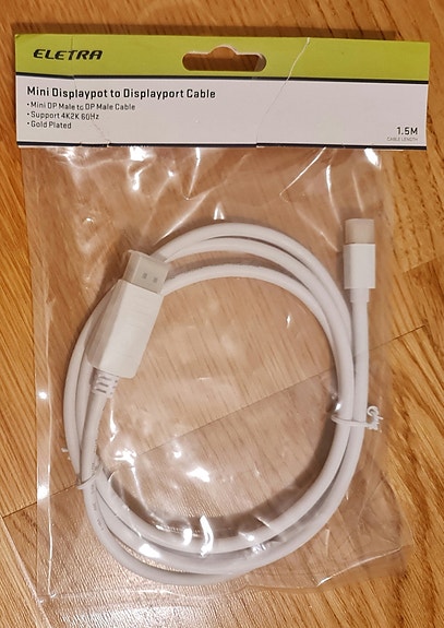 Eletra Mini Displayport to Display Port cable