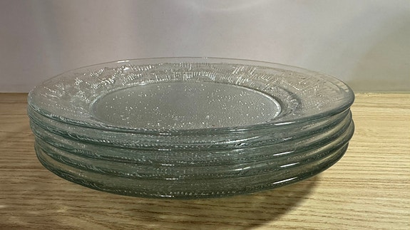 Riihimäen lasi Revontulet matalat lautaset 25cm 5kpl