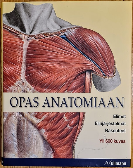 Opas anatomiaan -kirja. 440 sivua.