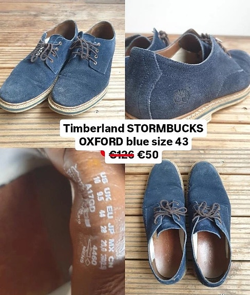 Navy Blue TIMBERLAND Oxford Suede Kengät 43 44