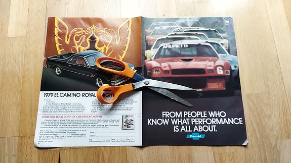 1979 Chevrolet mainosliite, Camaro, Corvette, El Camino, Monza