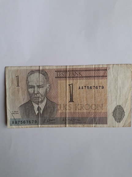 Viro/Eesti 1 kruunun seteli v. 1992