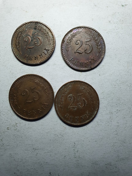 25 Pennit kupari