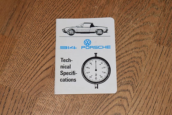 Porsche 914 Technical Specifications kirjanen.