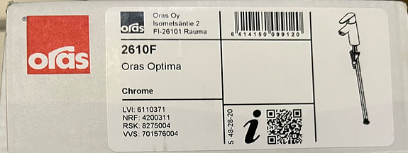 Käyttämätön - oras optima 2610F
