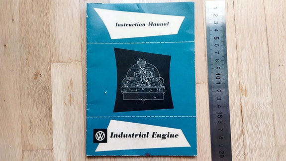 1956 VW "kuplan boxeri" Industrial engine instruction manual