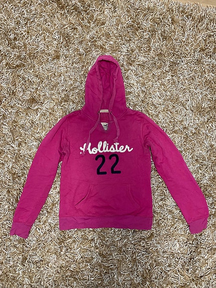 Hollister huppari, S, tumma vaaleanpunainen