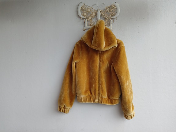 Stay takki fleece S keltainen naisten