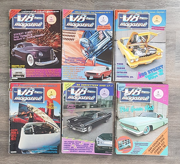 V8 Magazine lehdet 1991.