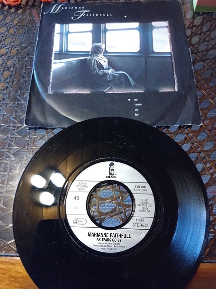 Marianne Faithfull 7" As tears go by