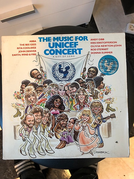 The Music for Unicef concert. lp-levy