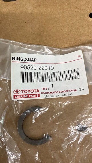 Toyota vaihteiston lukkorengas 90520-22019