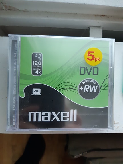 Maxell uusia DVD-RW-levyjä
