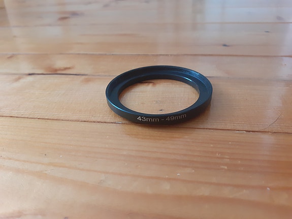 Step up ring 43-49 mm
