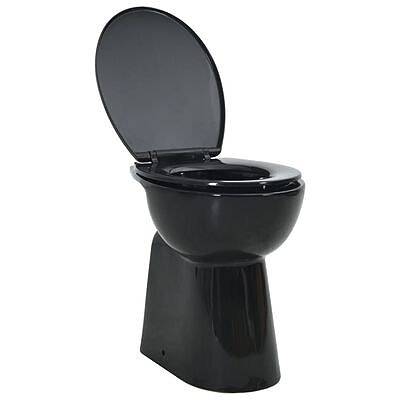 vidaXL Korkea reunaton WC Soft Close 7 cm korotettu korkeus keraaminen(sku145780