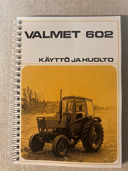 Valmet 602 käyttö ja huoltokirja