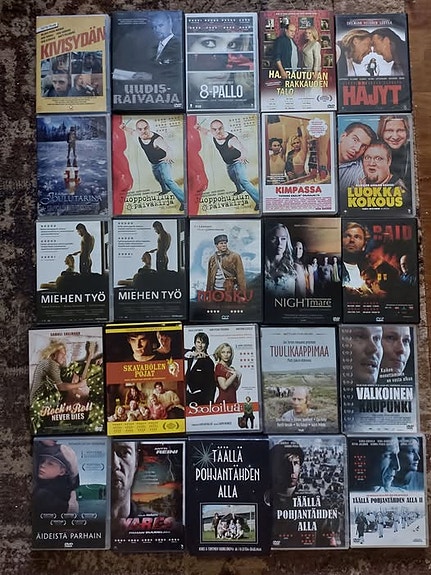 Suomalaisia sarjoja ja elokuvia dvd