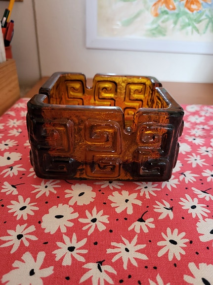 Riihimäen Lasi tuhkakuppi