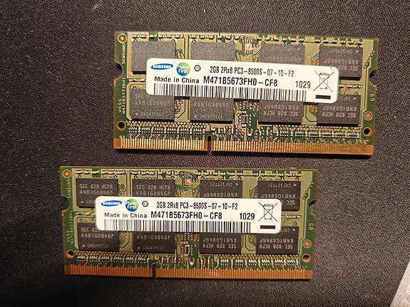 SO-DIMM DDR3 4GB kannettavan tietokoneen muistikitti